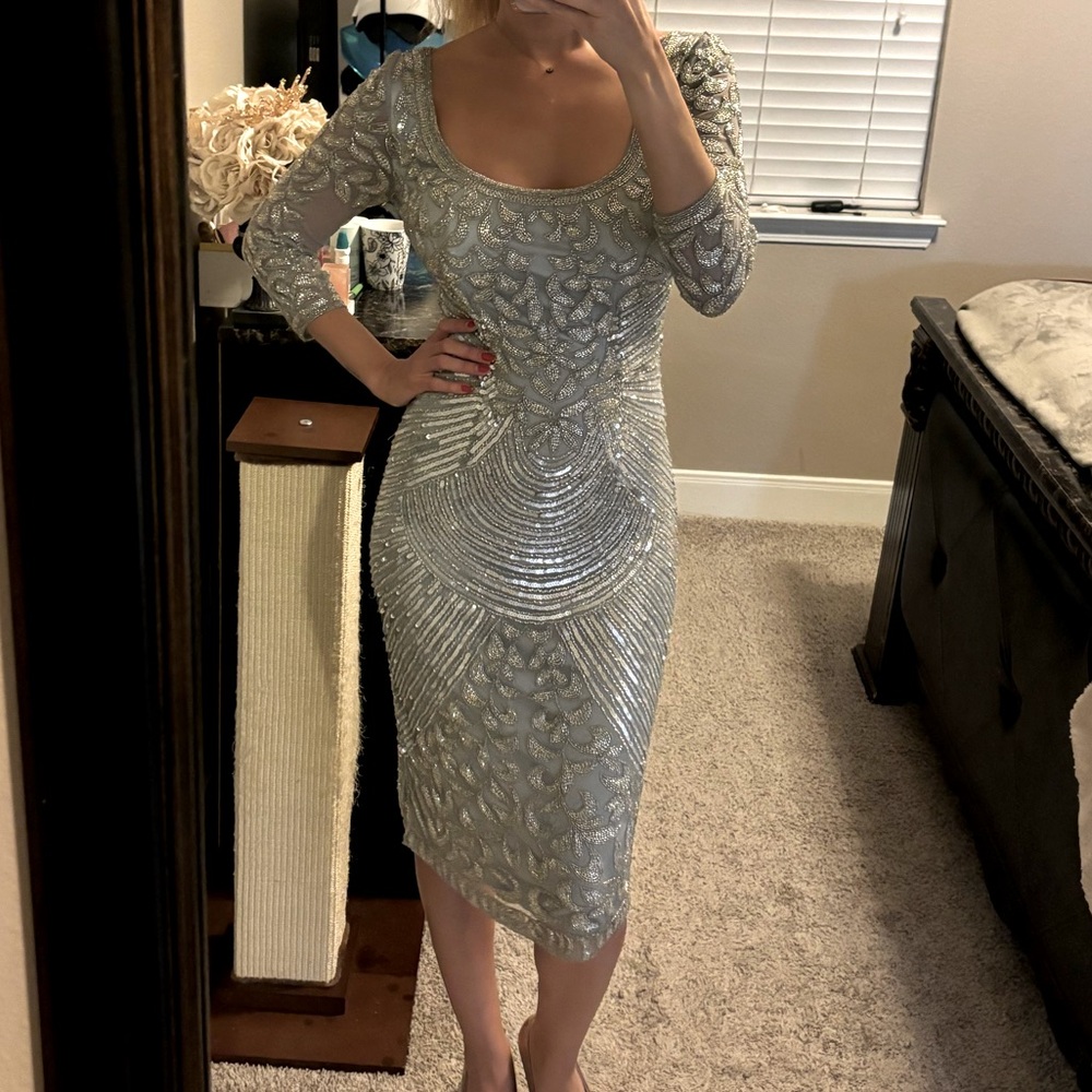 Beaded cocktail dress